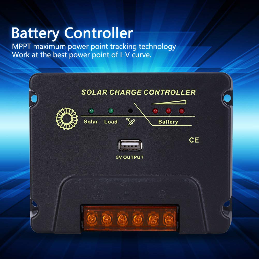 Jeanoko MPPT Solar Panel Regulator Power Generation Controller Intelligent Protection Regulator CPY Control Board for Digital Products 12V / 24V 10A