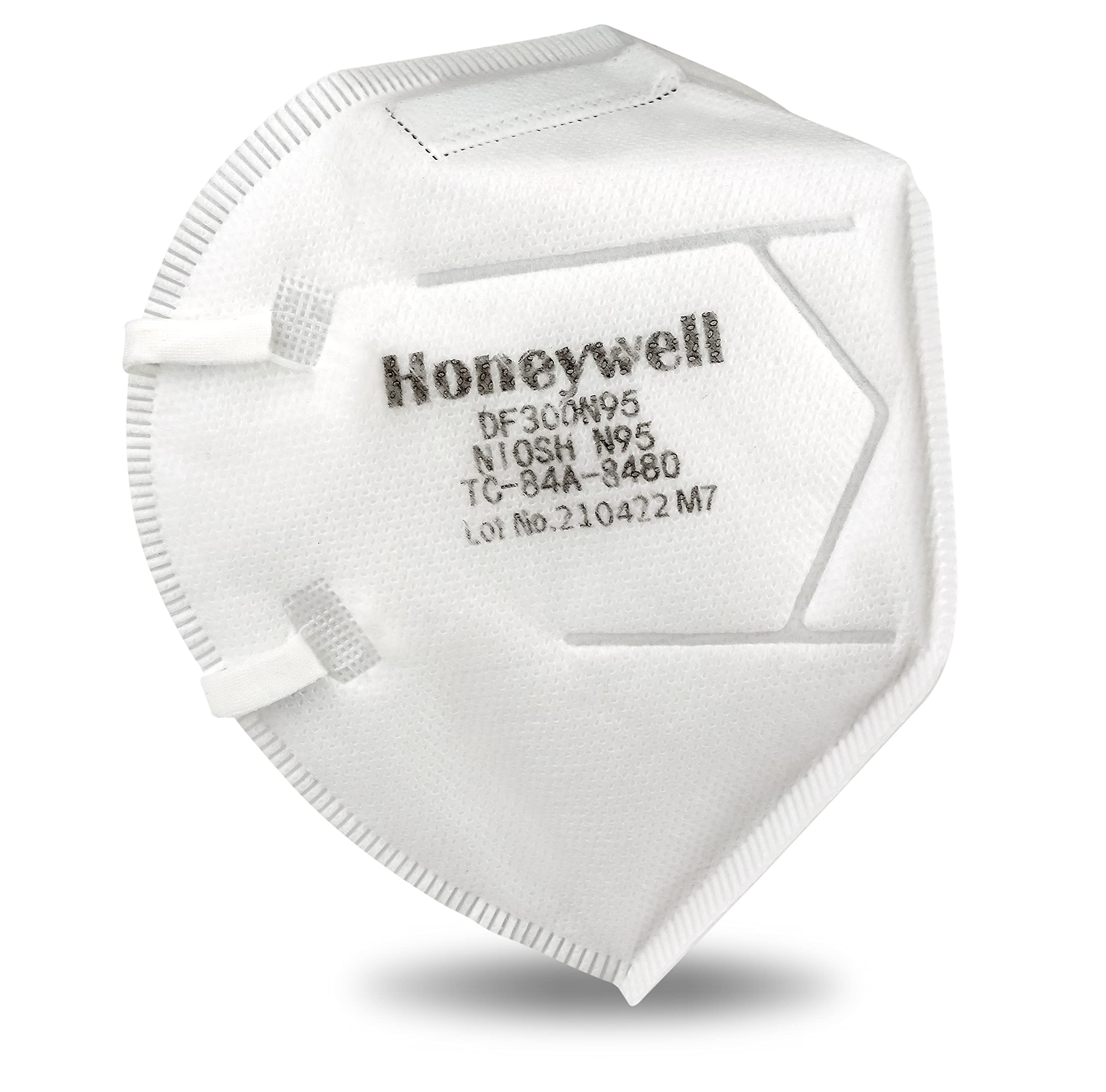 Honeywell Safety DF300 N95 Flatfold Disposable Respirator- Box of 20, White,One Size Fits All