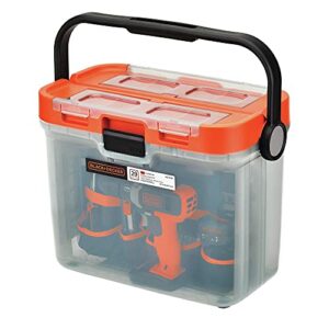 BLACK+DECKER BCKSB29C1 20V MAX* Cordless Drill with 28-Piece Home Project Kit in Translucent Tool Box