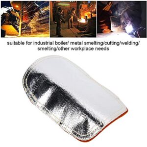 Sonew Split Cowhide Leather Heat Shield, Welding Gloves, Aluminized Back Welding Hand Pad