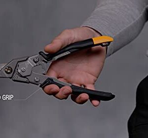 ToughBuilt - Bulldog Cut Aviation Snips - One Handed Lock Operation - (TB-H4-60-B)