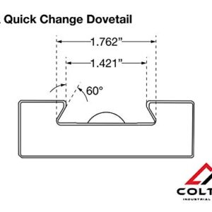 Colton Industrial Tools BXA #7 Quick Change Parting Blade Holder ZiN Coated