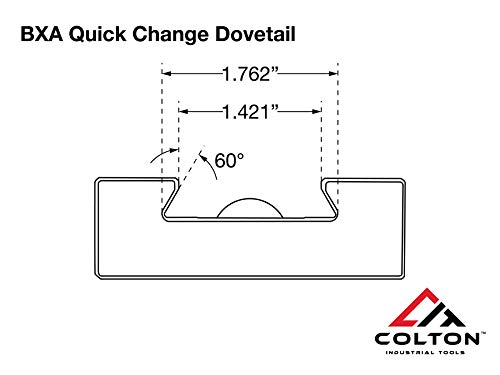 Colton Industrial Tools BXA #7 Quick Change Parting Blade Holder ZiN Coated