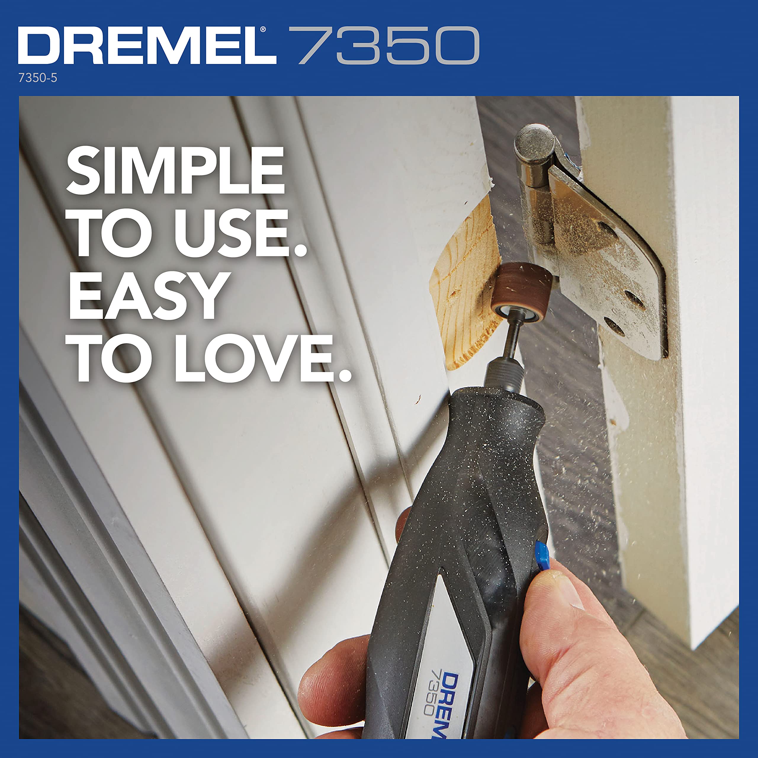 Dremel 7350-5 Cordless Rotary Tool Kit, Includes 4V Li-ion Battery and 5 Rotary Tool Accessories - Ideal for Light DIY Projects and Precision Work