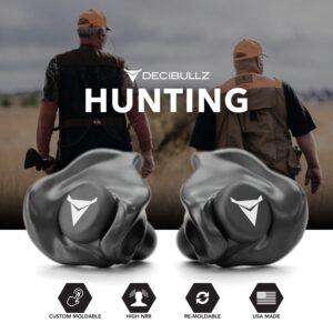 Decibullz Custom Molded Earplugs Pro Pack (Black) Bundle