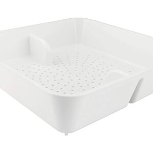 GSW ABS Plastic Floor Sink Drain Strainer Drop-in Basket 8-1/2”W x 8-1/2”L x 2-1/4”H - Perfect for Restaurant, Bar, Buffet (2" H ABS)