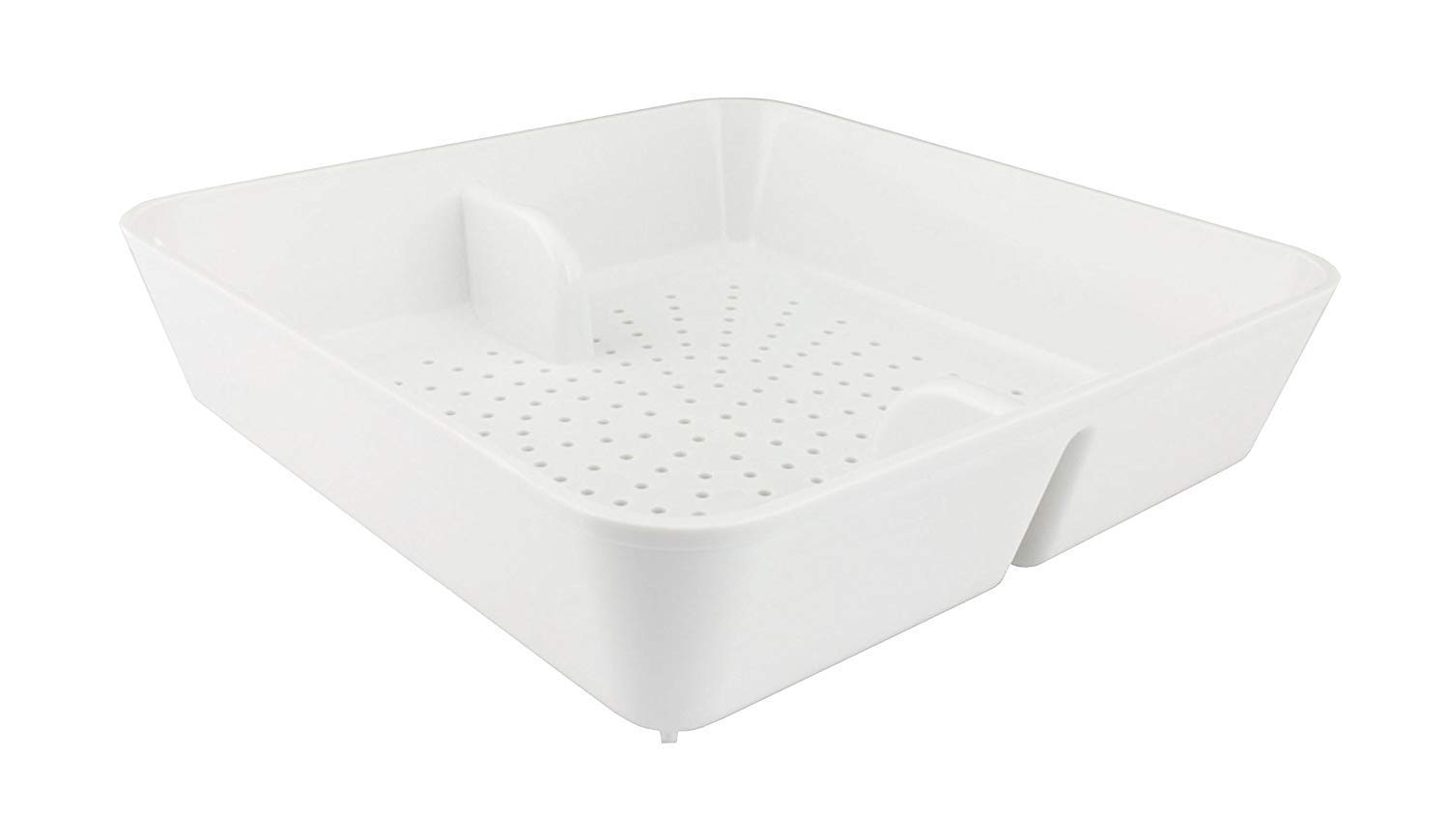 GSW ABS Plastic Floor Sink Drain Strainer Drop-in Basket 8-1/2”W x 8-1/2”L x 2-1/4”H - Perfect for Restaurant, Bar, Buffet (2" H ABS)