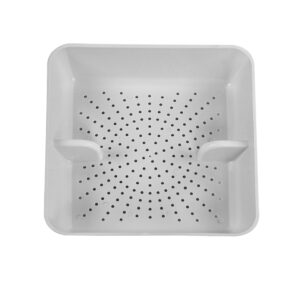 GSW ABS Plastic Floor Sink Drain Strainer Drop-in Basket 8-1/2”W x 8-1/2”L x 2-1/4”H - Perfect for Restaurant, Bar, Buffet (2" H ABS)