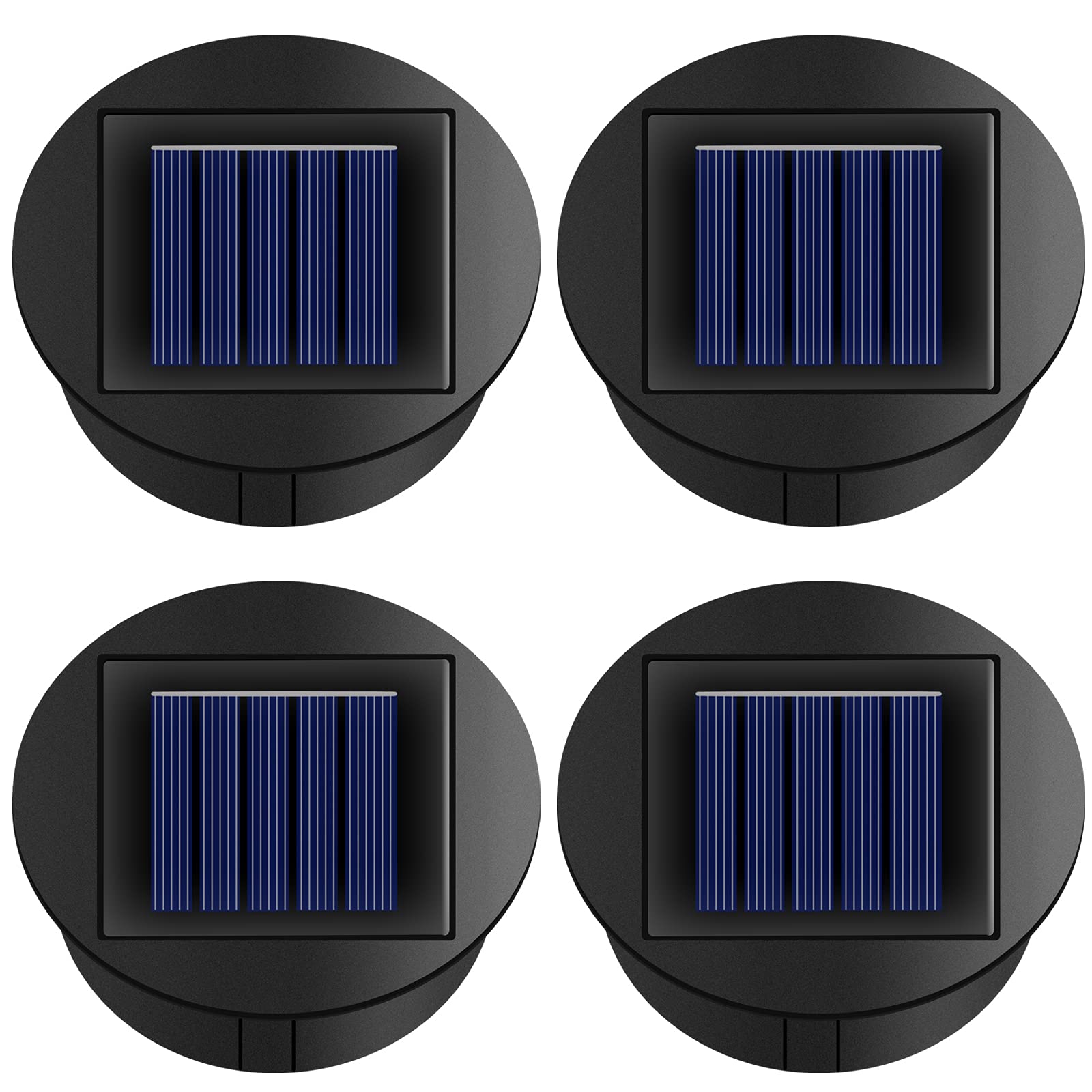 4 Pack Solar Lights Replacement Top Parts 7 Lumens Lantern Lids Light for Hanging Solar Lanterns Outdoor Decorations Garden Patio