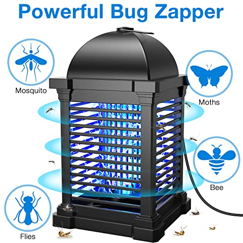 PALONE Bug Zapper 20W 4300V Mosquito Zapper Indoor Electric Bug Zapper Outdoor, High Powered Fly Zapper for Home Backyard Patio