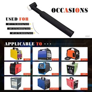 63PCS TIG Welding Torch Accessories Kit TIG Welding Torch Supplies Welding Collet Gasket Back Cap Stubby Gas Lens Glass Cup Alumina Nozzle Accessoory Kit for WP-17/18/26