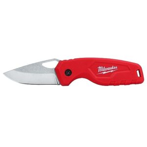 milwaukee's compact folding knife, red