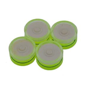 Circular Bubble Spirit Level BY GFNT for Tripod, Phonograph, Turntable Etc 6PCS (18x9mm green)