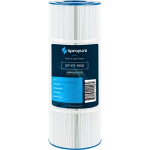 spiropure replacement for pleatco pfab100 unicel c-7699 filbur fc-1950 hot tub spa pool filter replacement cartridge