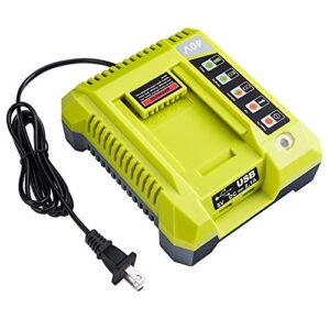 40v charger for ryobi, hipoke op401 lithium-ion battery charger for op4015 op4026 op4026a op4030 op4040 op4050 op4050a op4060 op40261 op40301 op40401 op40501 op40601 ryobi 40v lithium-ion battery