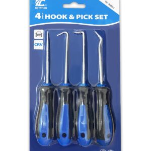 ROTATION Precision Hook and Pick Set for Automotive | 4-Piece Hand Tools