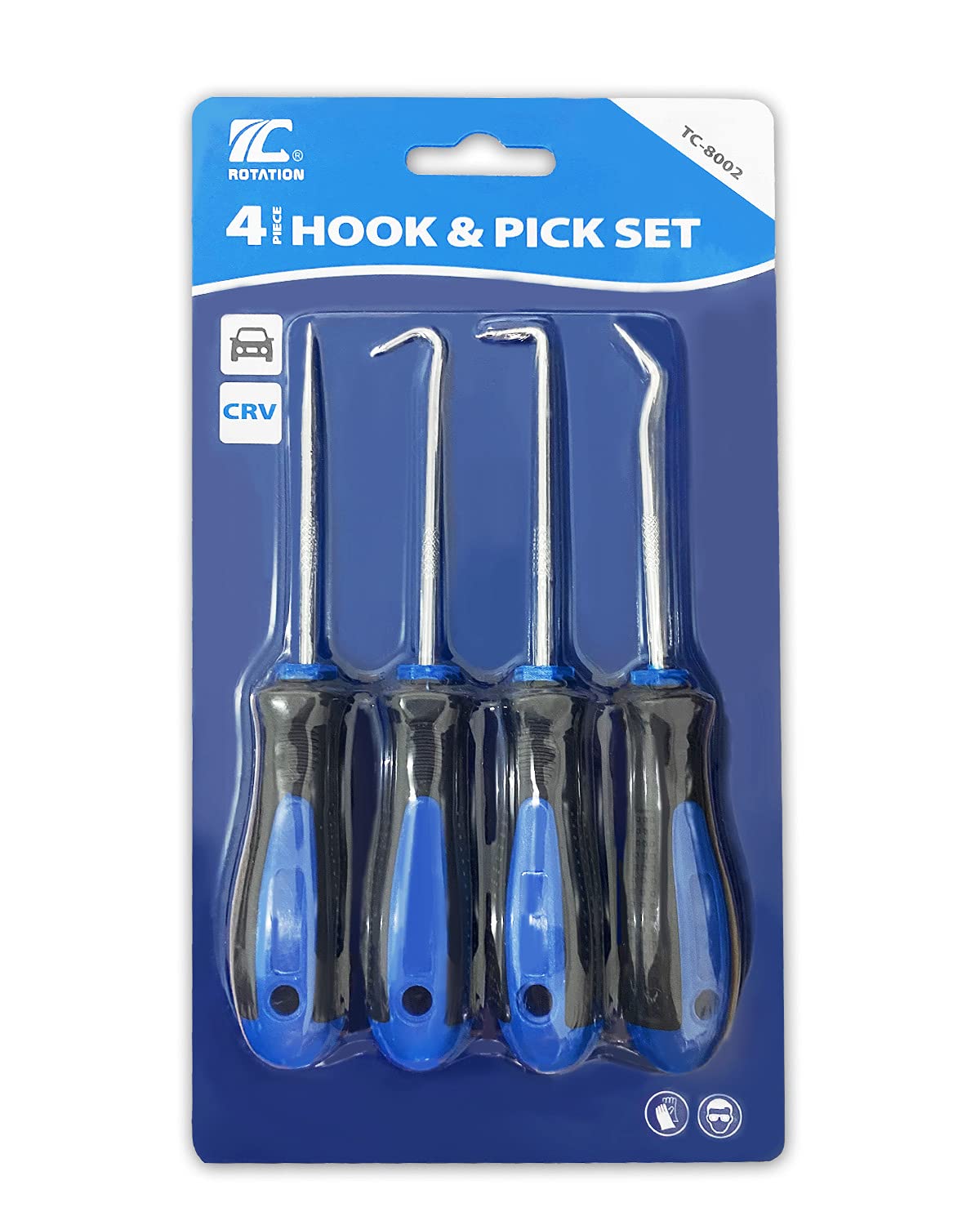 ROTATION Precision Hook and Pick Set for Automotive | 4-Piece Hand Tools