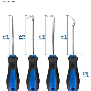 ROTATION Precision Hook and Pick Set for Automotive | 4-Piece Hand Tools