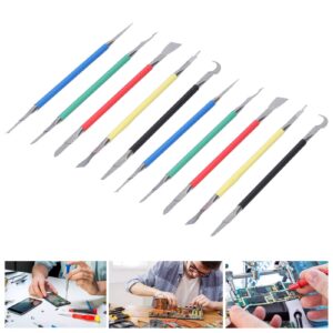 wendeekun 2Set CPU Glue Remover Knife, 5 in 1 IC Chip Repair Thin Blade CPU NAND Remover BGA Maintenance Knife Glue Remover for Cell Phone, LCD, Tablet and More (5 in 1)