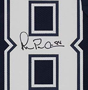 Michael Irvin Autographed Blue Dallas Jersey - Beautifully Matted and Framed - Hand Signed By Irvin and Certified Authentic by Beckett - Includes Certificate of Authenticity