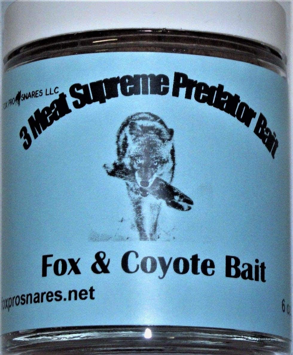 Fox Peak Outdoor Supply 3 Meat Supreme Predator Bait Fox, Coyote, Bobcat, Raccoon Trapping (1, 8 oz.)