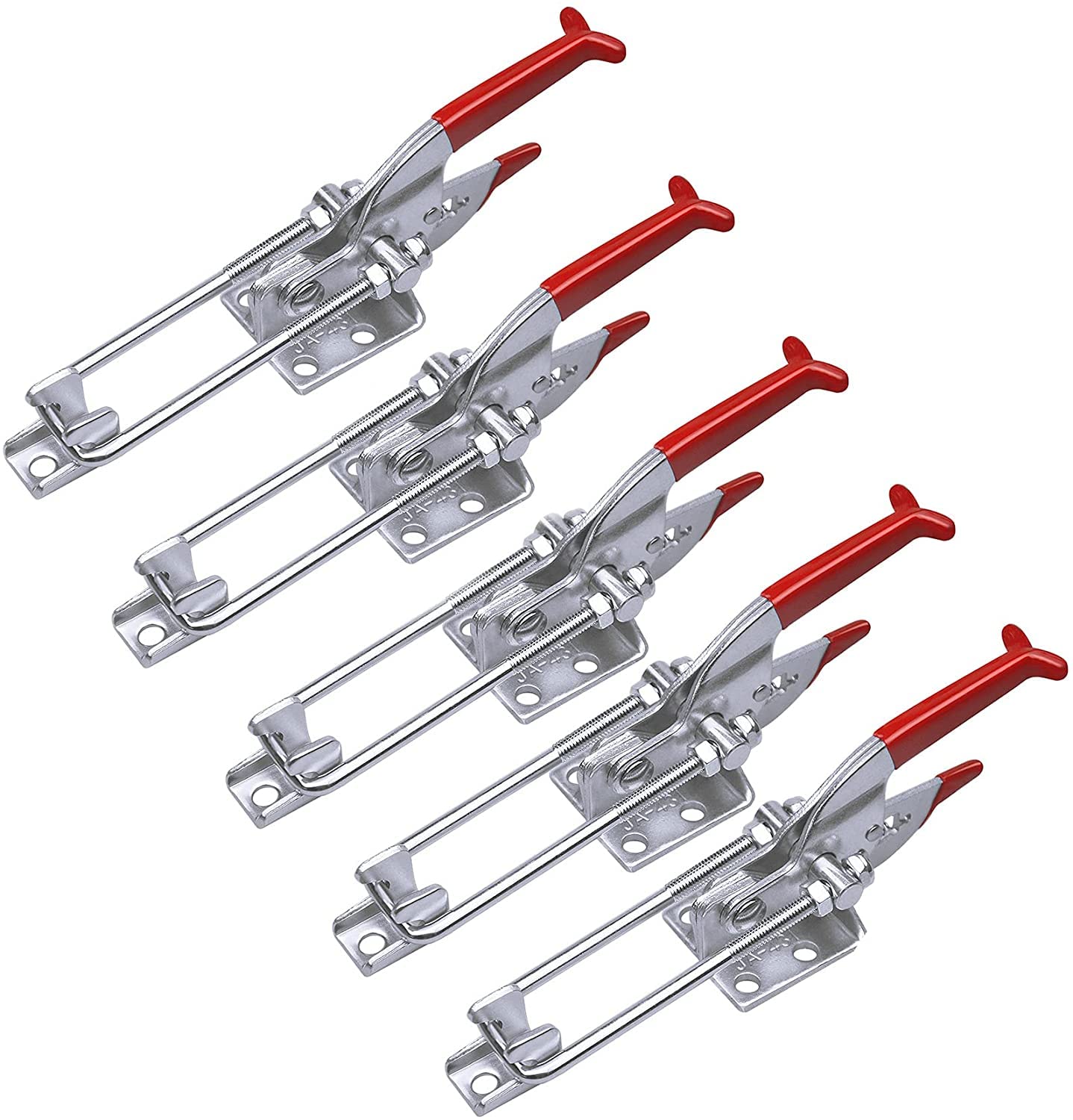 5Pack 2000lbs Toggle Clamp 431,Heavy Duty Toggle Latch Clamp for Latch Lock,Self Latch Toggle Latch Action Lock for Tire Carrier Latch,Smoker Lid Latch,Cam Clamp Latch Pull Latch,Draw Latch Hardware.