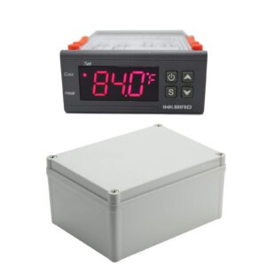 inkbird itc-1000f 2 stage temperature controller cooling and heating modes celsius and fahrenheit with junction box