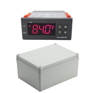 Inkbird ITC-1000F 2 Stage Temperature Controller Cooling and Heating Modes Celsius and Fahrenheit with Junction Box