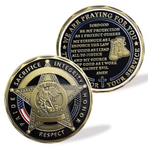 saint michael police prayer law enforcement challenge coin