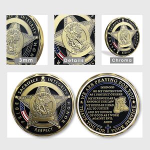 Saint Michael Police Prayer Law Enforcement Challenge Coin