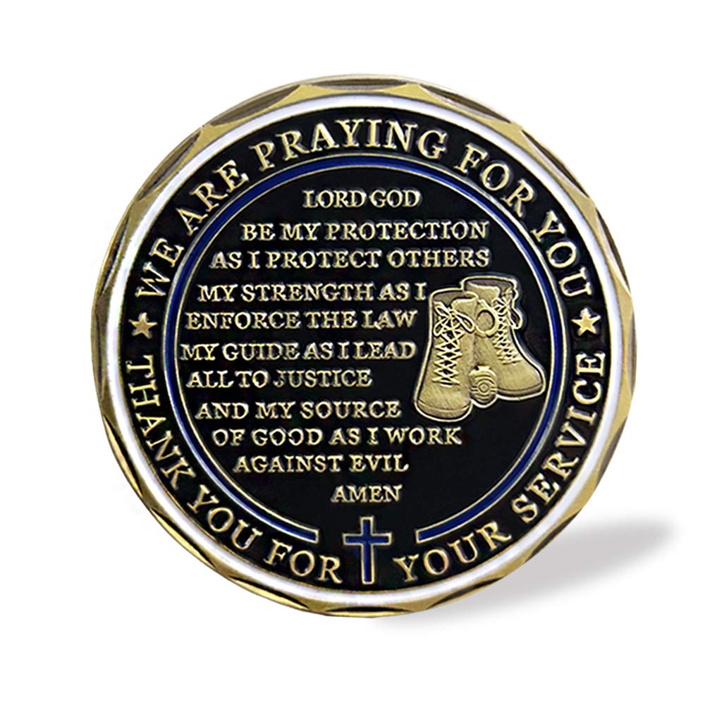 Saint Michael Police Prayer Law Enforcement Challenge Coin