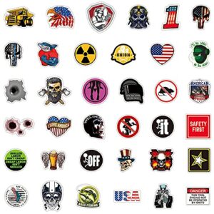 Hard Hat Stickers, 155 Pcs Funny Sticker Decals for Tool Box Helmet Hood Hardhat, Gifts for Teens Adult Essential Worker Welder Construction Union Military Oilfield Electrician