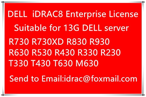 Dell iDRAC 9 Enterprise License Compatible for Remote Management of PowerEdge R340 R240 R440, R640, R740, R740XD, R940 R940XA T340, T440, and T640 Servers