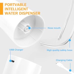 MJIYA Water Dispenser for 5 Gallon Bottle - Safe and Durable Electric Pump with Universal Compatibility - Convenient USB Charging Battery - Easy to Use and Portable - for Home, Camping, and Office