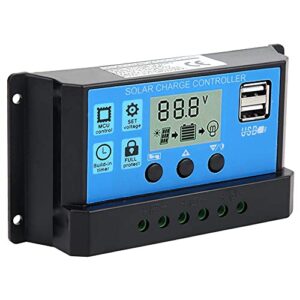 solar charge controller 40a automatic pwm lcd solar charging regulator pv system connection with dual usb output