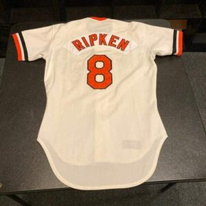 Cal Ripken Jr. 1981 Rookie MLB Debut Signed Game Used Jersey Mears 10 Ripken LOA - MLB Autographed Game Used Jerseys