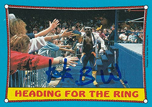 Sports Memorabilia Koko B Ware Signed 1987 Topps WWF Rookie Card #39 Heading for the Ring WWE RC - Autographed Wrestling Cards