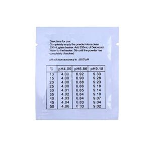 15 Pack 6.86 pH Calibration Solution pH Buffer Powder for Precisely and Easily Calibrated pH Meter/Pen/Tester, pH Calibration Packets