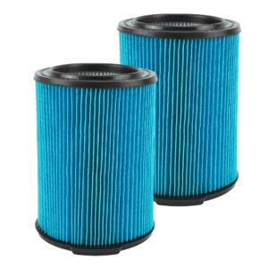 vf5000 3-layer high-efficiency fine dust replacement filter for wet dry vac compatible with wd1450 wd0970 wd1270 wd09700 wd06700 wd1680 wd1851 rv2400a(2 pack)