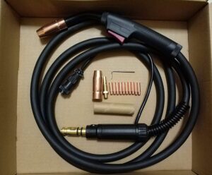 mig welding gun 15' 180amp (2 pins) replacement for vulcan migmax 140/215/omnipro 220