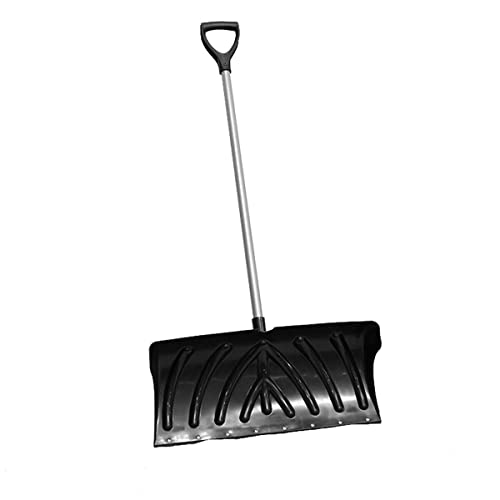 Snow Pusher Shovel 24” Poly Blade with Metal Edge