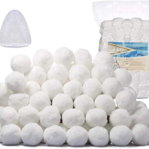 NianYI 3.1 lbs Pool Filter Balls for Sand Filter Pump,Reusable Eco-Friendly Filter Media for Swimming Pool Sand Filters (Equals 100 lbs Pool Filter Sand) Suitable for All Sand Filter Systems