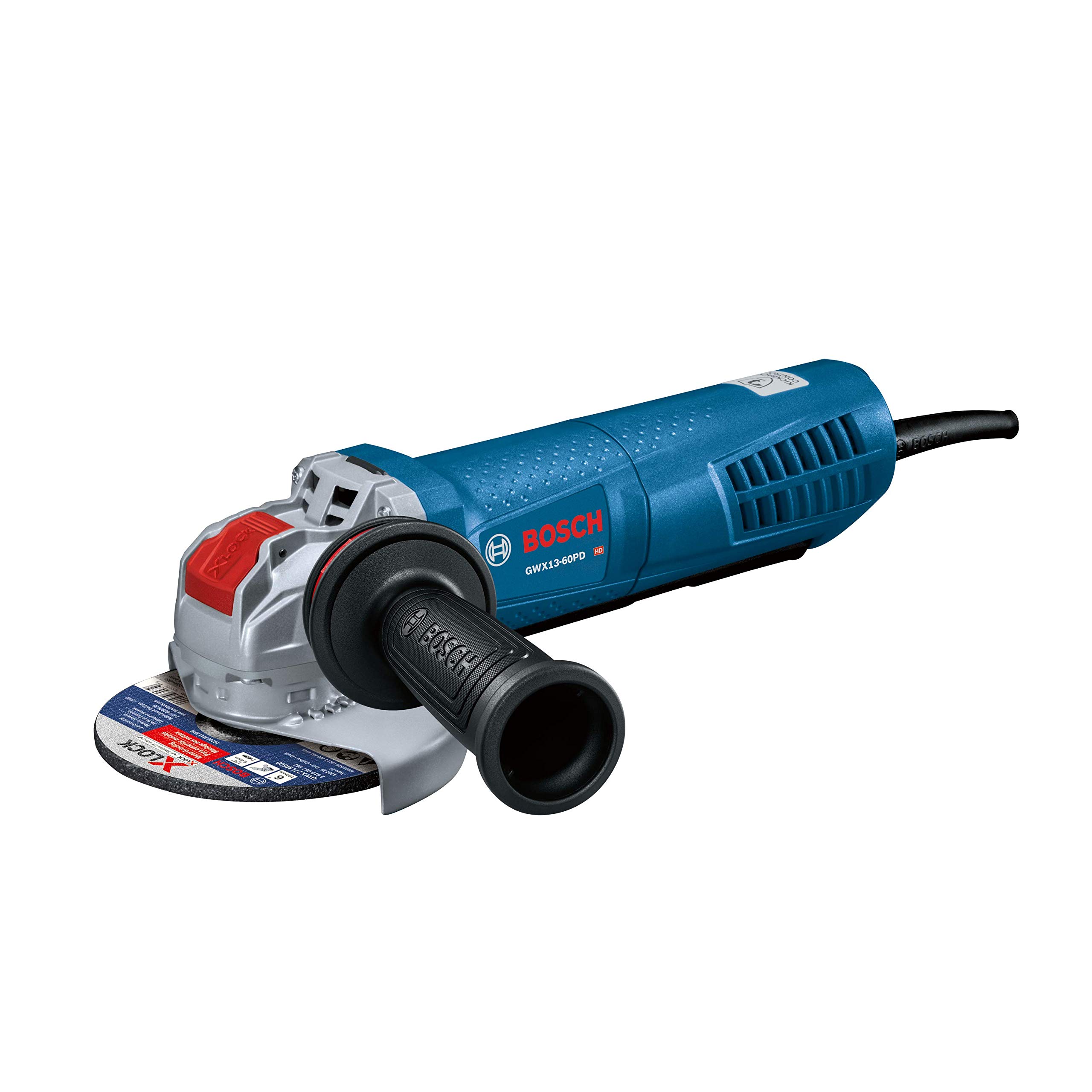 Bosch GWX13-60PD 6 In. X-LOCK Angle Grinder with No Lock-On Paddle Switch, Black,grey,blue