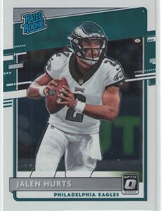 2020 panini donruss optic jalen hurts rated rookie card