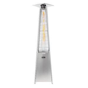 kinger home 46000 btu outdoor propane patio heater with wheels, 88 inch tall, commercial & residential