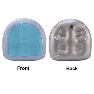 Spa and Hot Tub Booster Seat Pad with Suction Cup,Spa Bathtub Massage inflatable cushion,Inflatable Bathtub Pillow,Back Support Bath Spa Pad Relaxing for Adults Kids