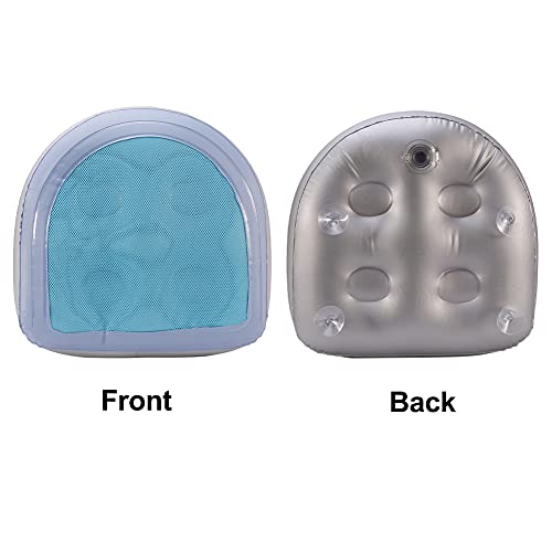 Spa and Hot Tub Booster Seat Pad with Suction Cup,Spa Bathtub Massage inflatable cushion,Inflatable Bathtub Pillow,Back Support Bath Spa Pad Relaxing for Adults Kids