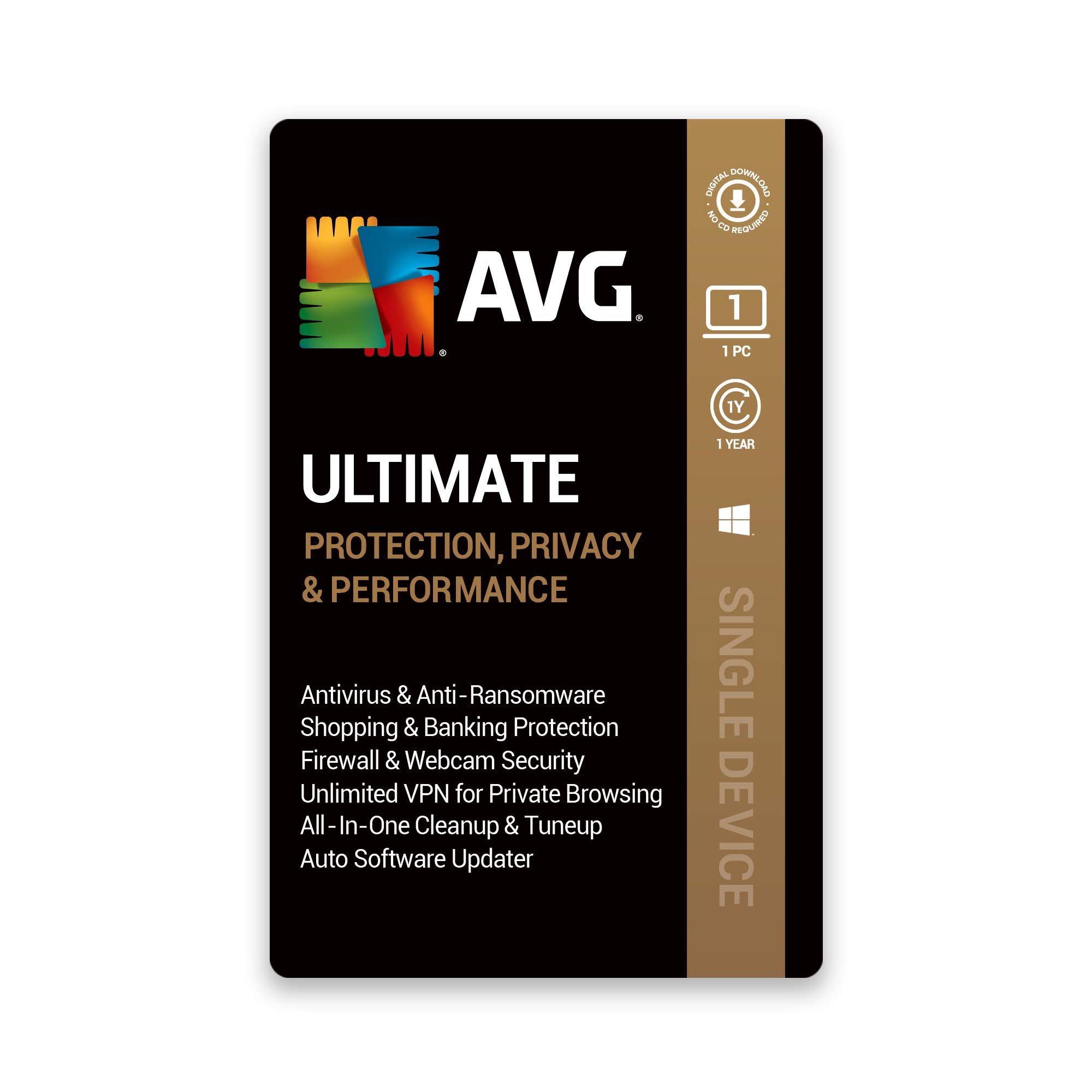 AVG Ultimate (1 PC | 1 Year) (Email Delivery in 1 Hour- No CD)