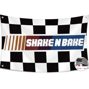 probsin shake n bake flag for talladega nights 3x5 ft banner funny flags uv resistance fading & durable man cave wall flag with brass grommets for college dorm room, outdoor, parties, bedroom, decor