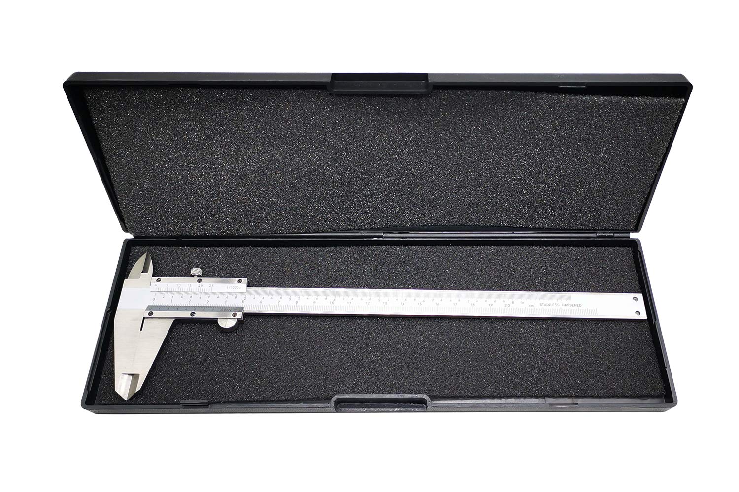 ZLKSKER 8 Inch / 20 cm Micrometer Vernier Caliper, Stainless Steel Precision Measuring Tool (Inch/Metric), Depth/Inside/Outside/Step Measurement, Accuracy 0.001" / 0.02mm